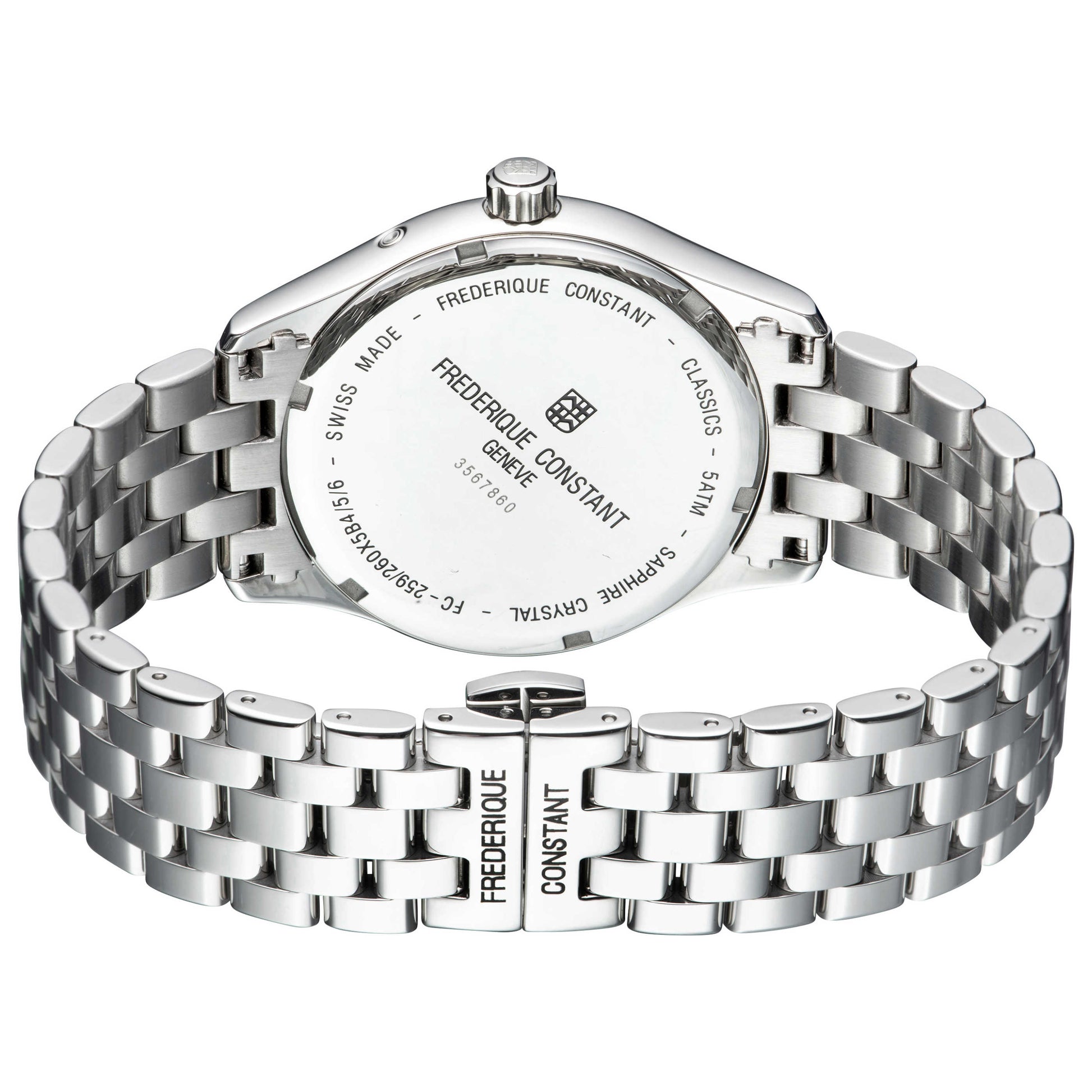 Frederique Constant Classics Date and Day Men's Quartz Watch FC-259BR5B6B - Image #3