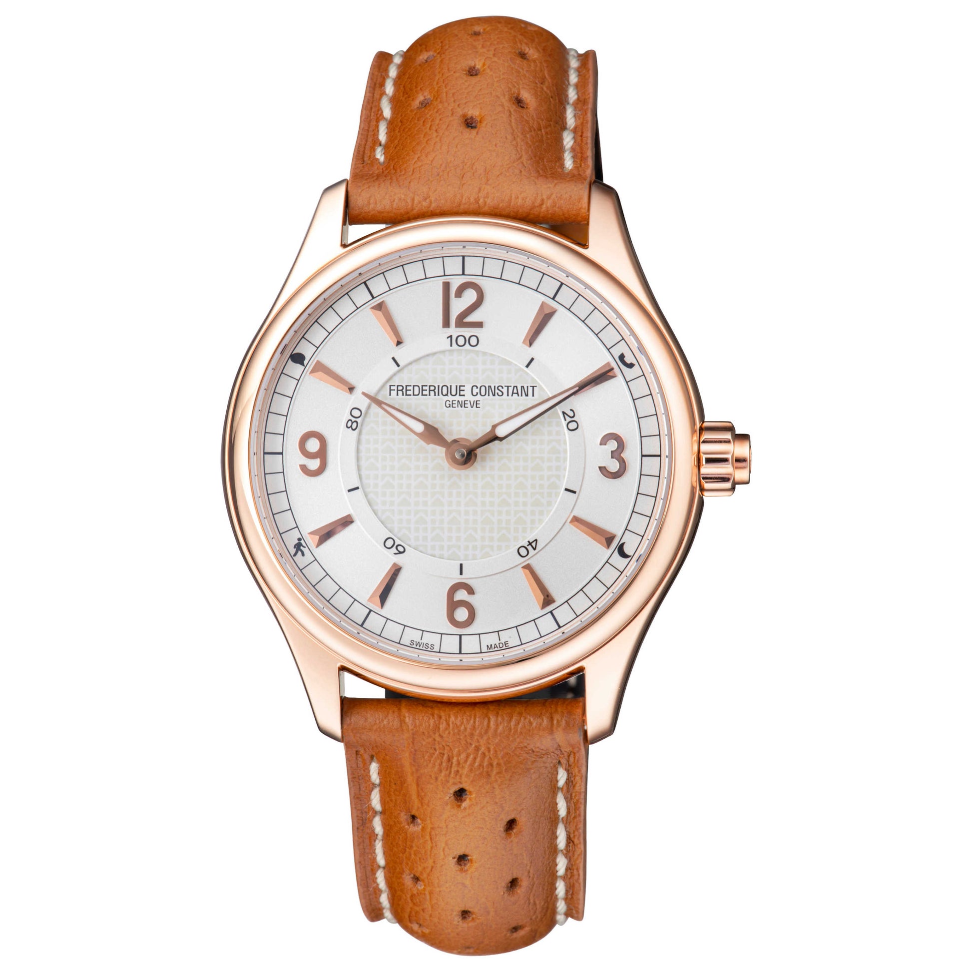 Front view of Frederique Constant Horological Smartwatch Men's Quartz Smartwatch FC-282AS5B4