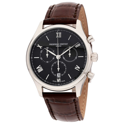 Front view of Frederique Constant Classics Men's Quartz Watch FC-292MB5B6-DBR