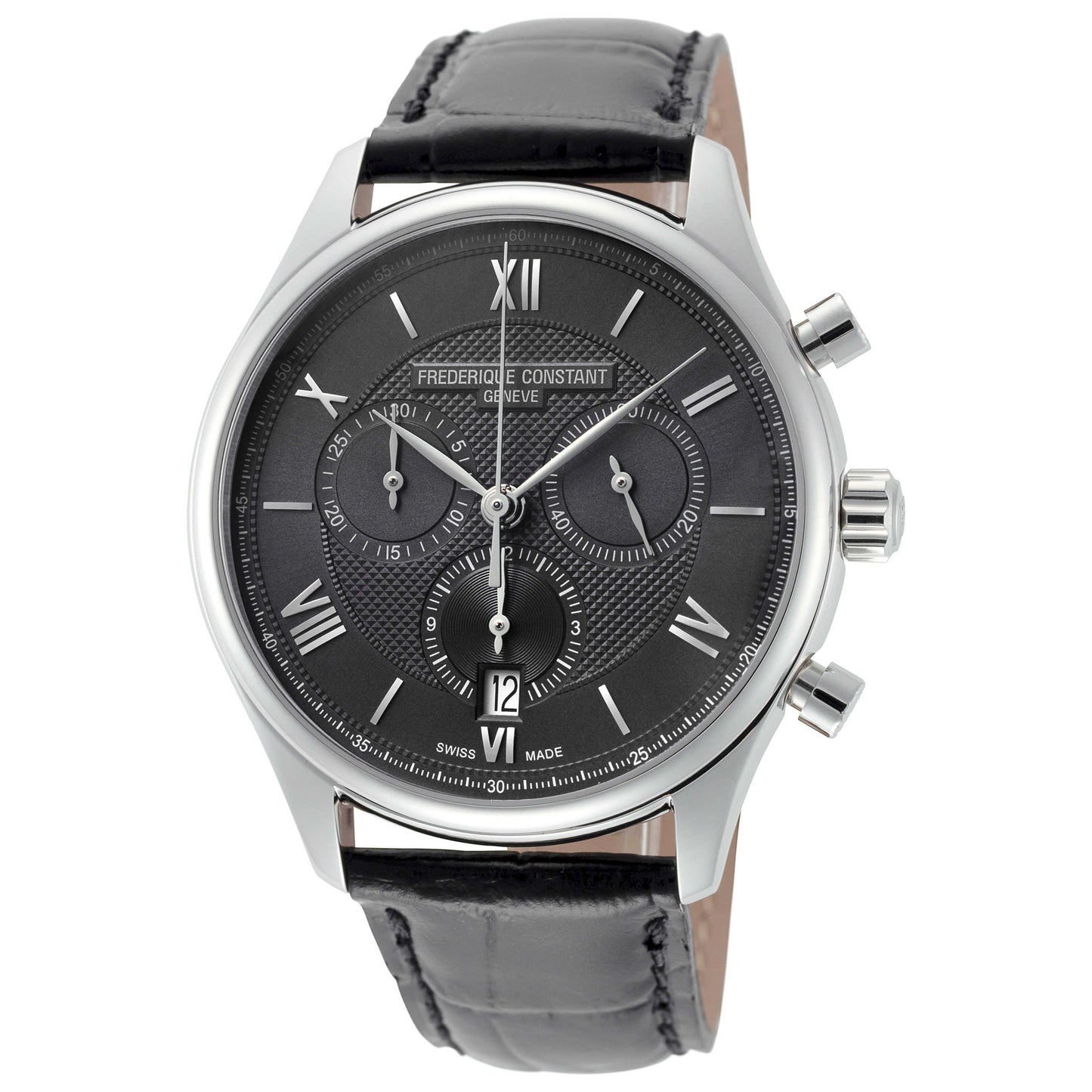 Front view of Frederique Constant Classics Men's Swiss Quartz (Battery-Powered) Watch FC-292MB5B6