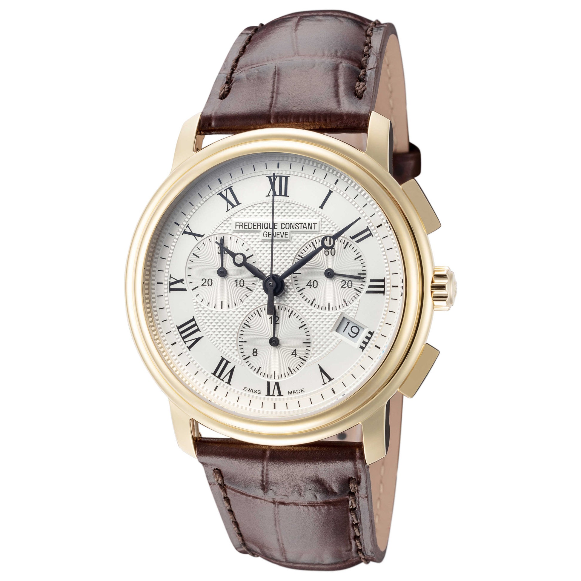 Front view of Frederique Constant Classics Men's Quartz Watch FC-292MC4P5