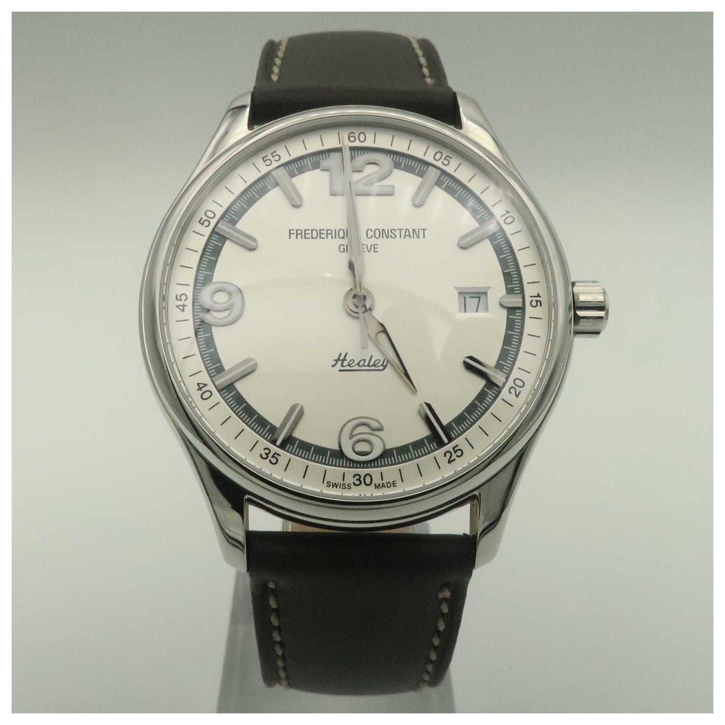 Front view of Frederique Constant Vintage Rally Men's Automatic Watch FC-303WGH5B6-SDV