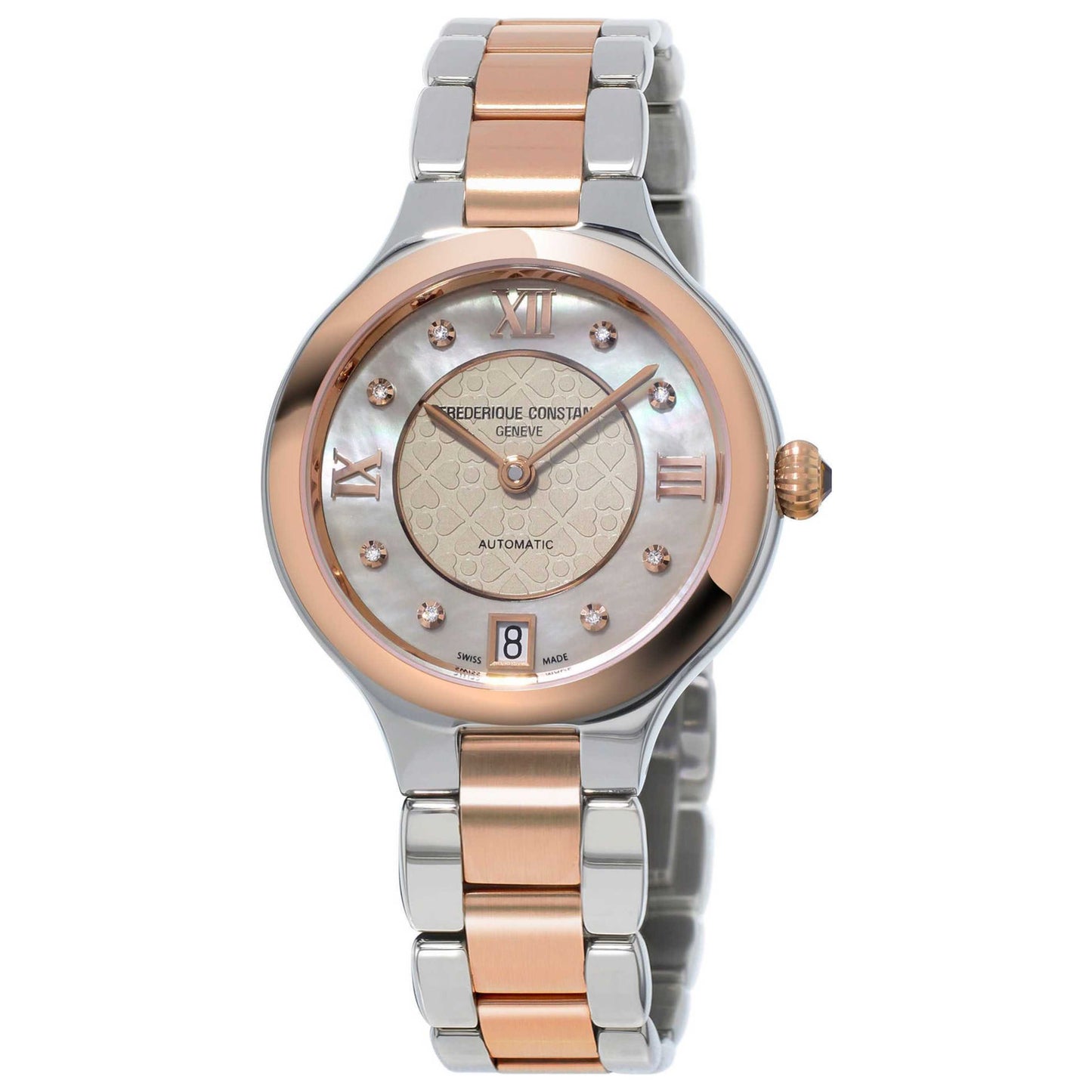 Front view of Frederique Constant Classics Delight Women's Automatic Watch FC-306LGHD3ER2B