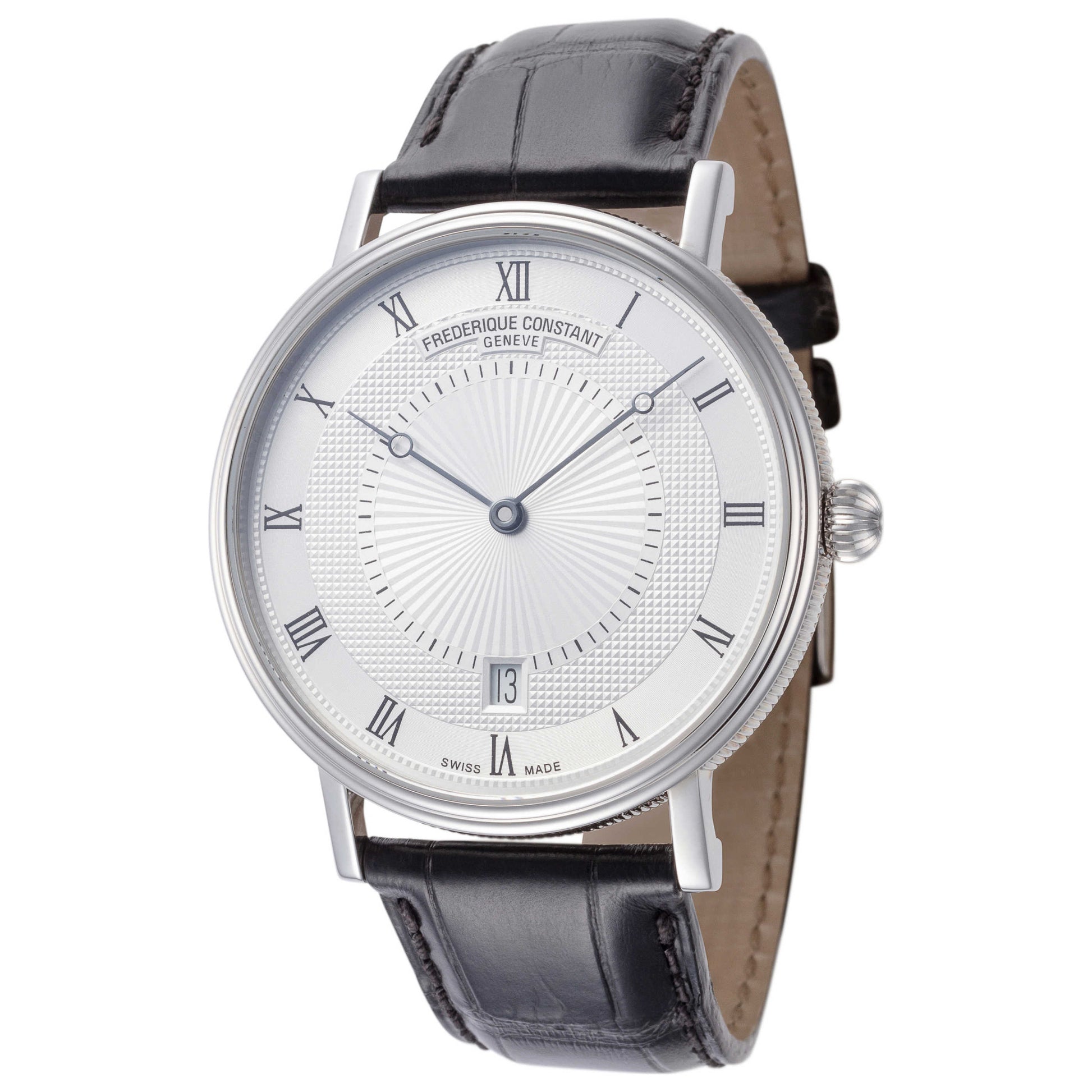 Front view of Frederique Constant Slimline Men's Automatic Watch FC-306MC4S36
