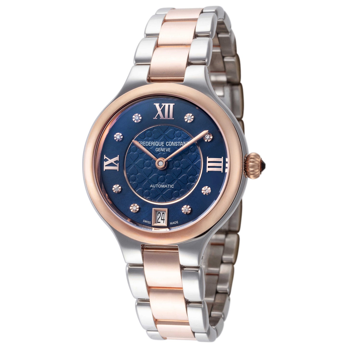 Front view of Frederique Constant Classics Delight Women's Automatic Watch FC-306NHD3ER2B