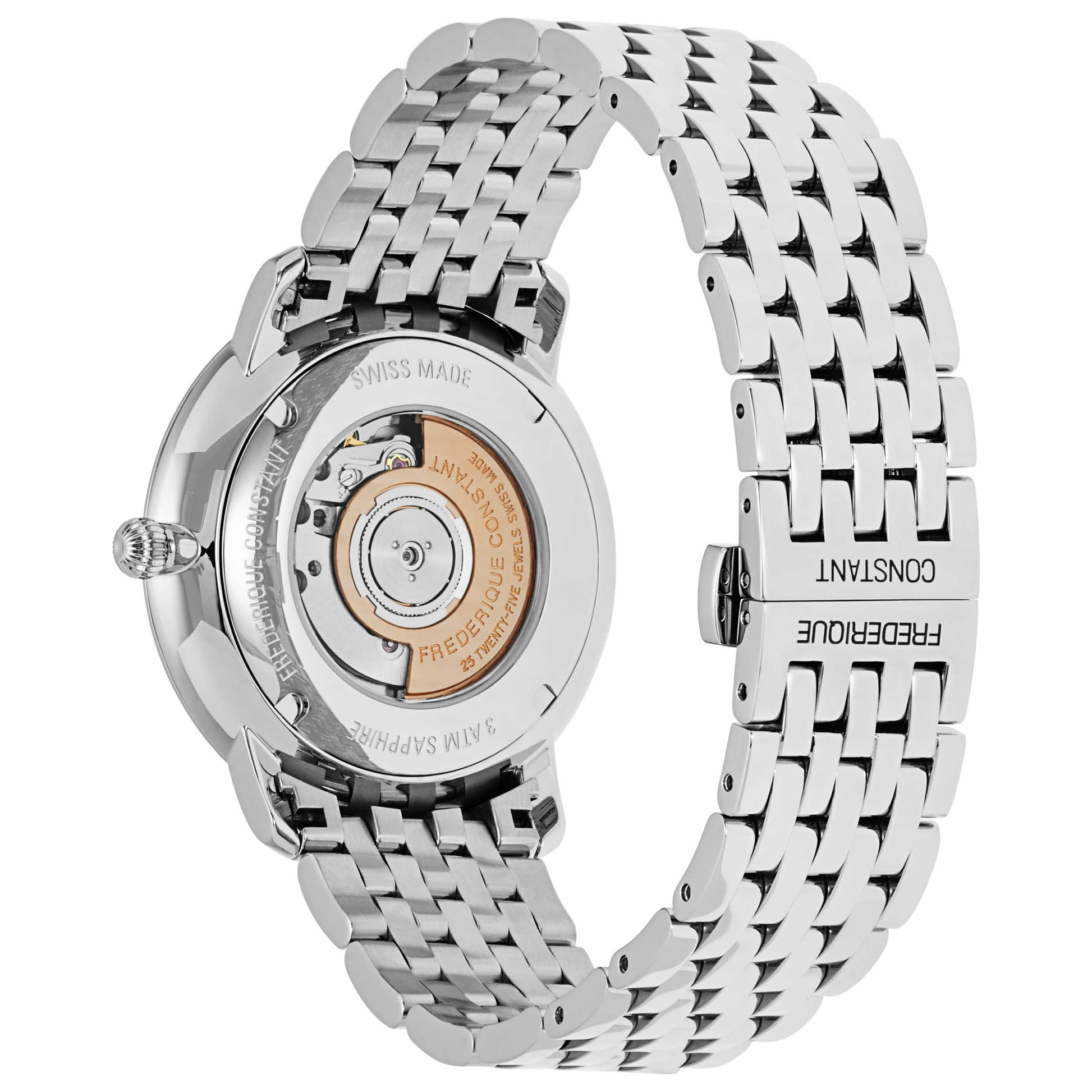 Frederique Constant Slimline Men's Automatic Watch FC-306S4S6B2 - Image #2