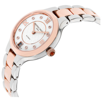 Back view of Frederique Constant Classics Delight Women's Automatic Watch FC-306WHD3ER2B