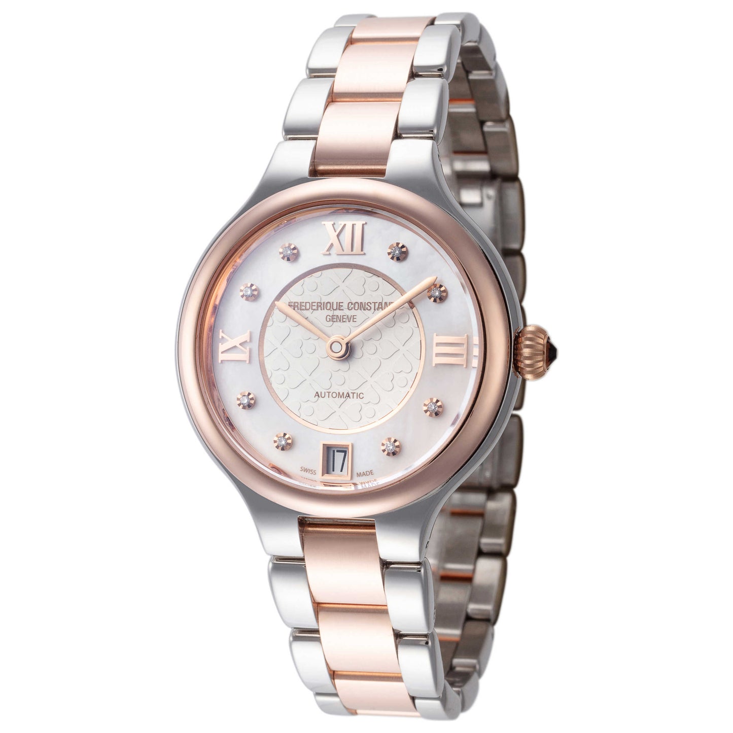 Front view of Frederique Constant Classics Delight Women's Automatic Watch FC-306WHD3ER2B