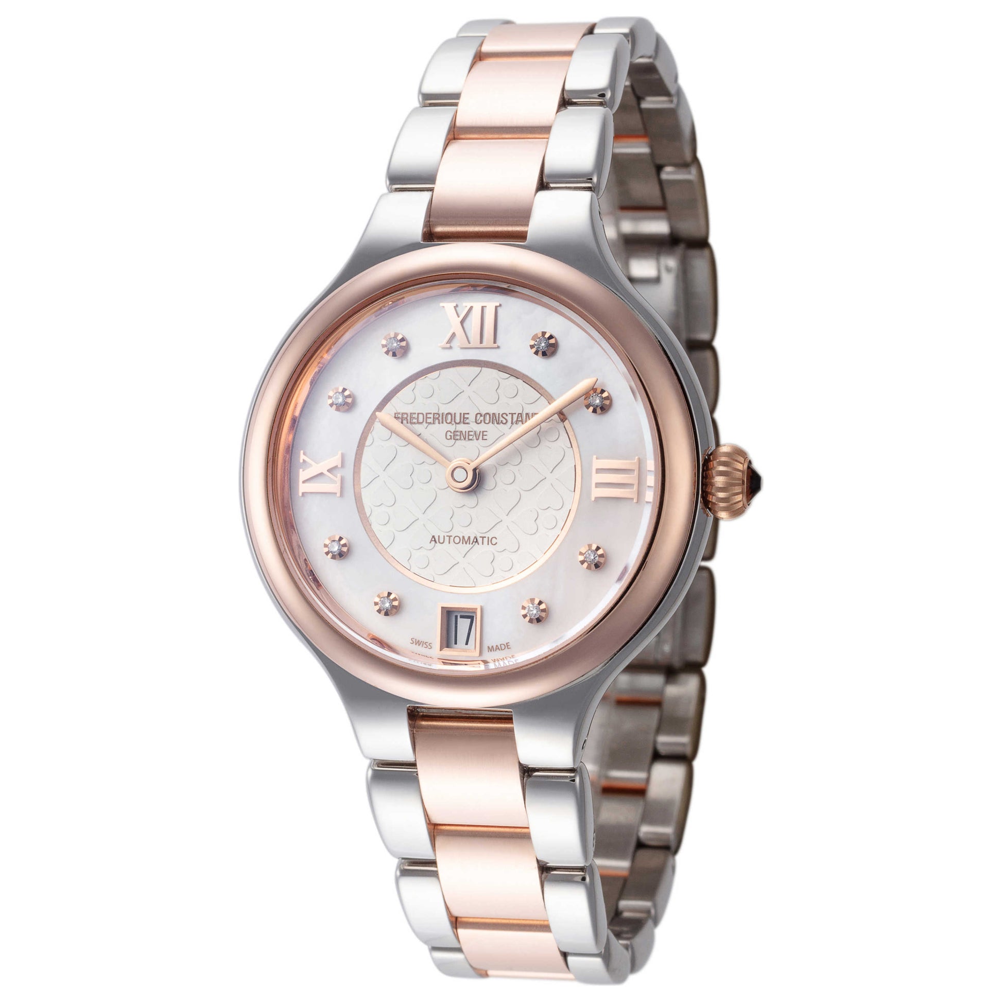 Front view of Frederique Constant Classics Delight Women's Automatic Watch FC-306WHD3ER2B