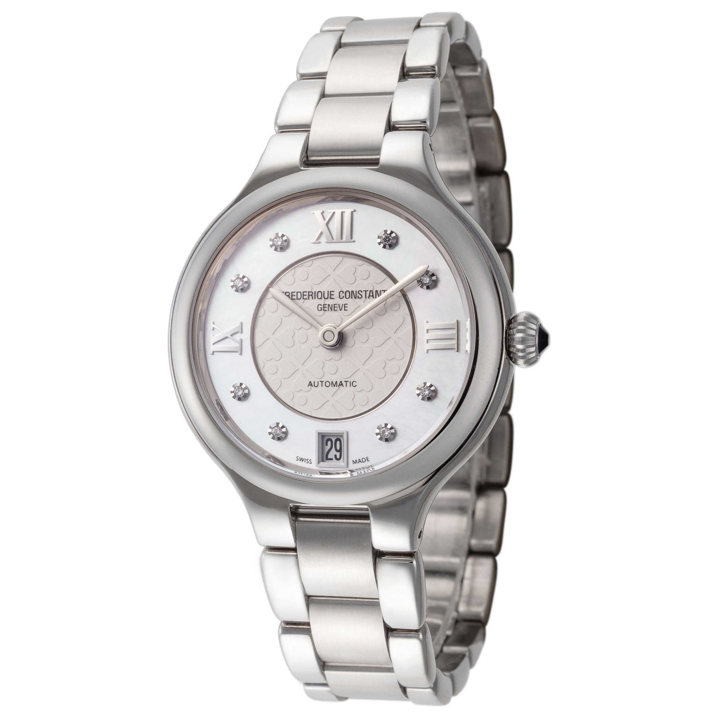 Front view of Frederique Constant Classics Delight Women's Automatic Watch FC-306WHD3ER6B