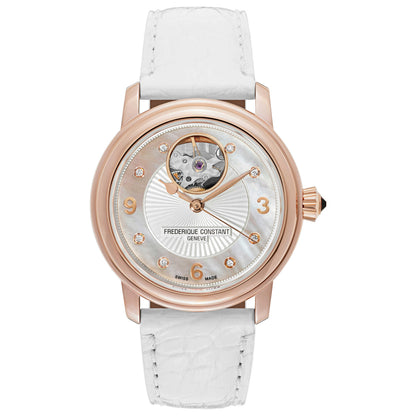 Front view of Frederique Constant Heart Beat Women's Automatic Watch FC-310HBAD2P4
