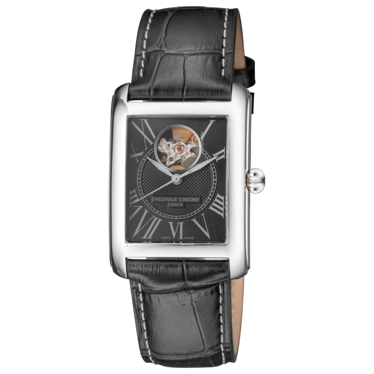 Front view of Frederique Constant Heartbeat Men's Automatic Watch FC-310MB4S36