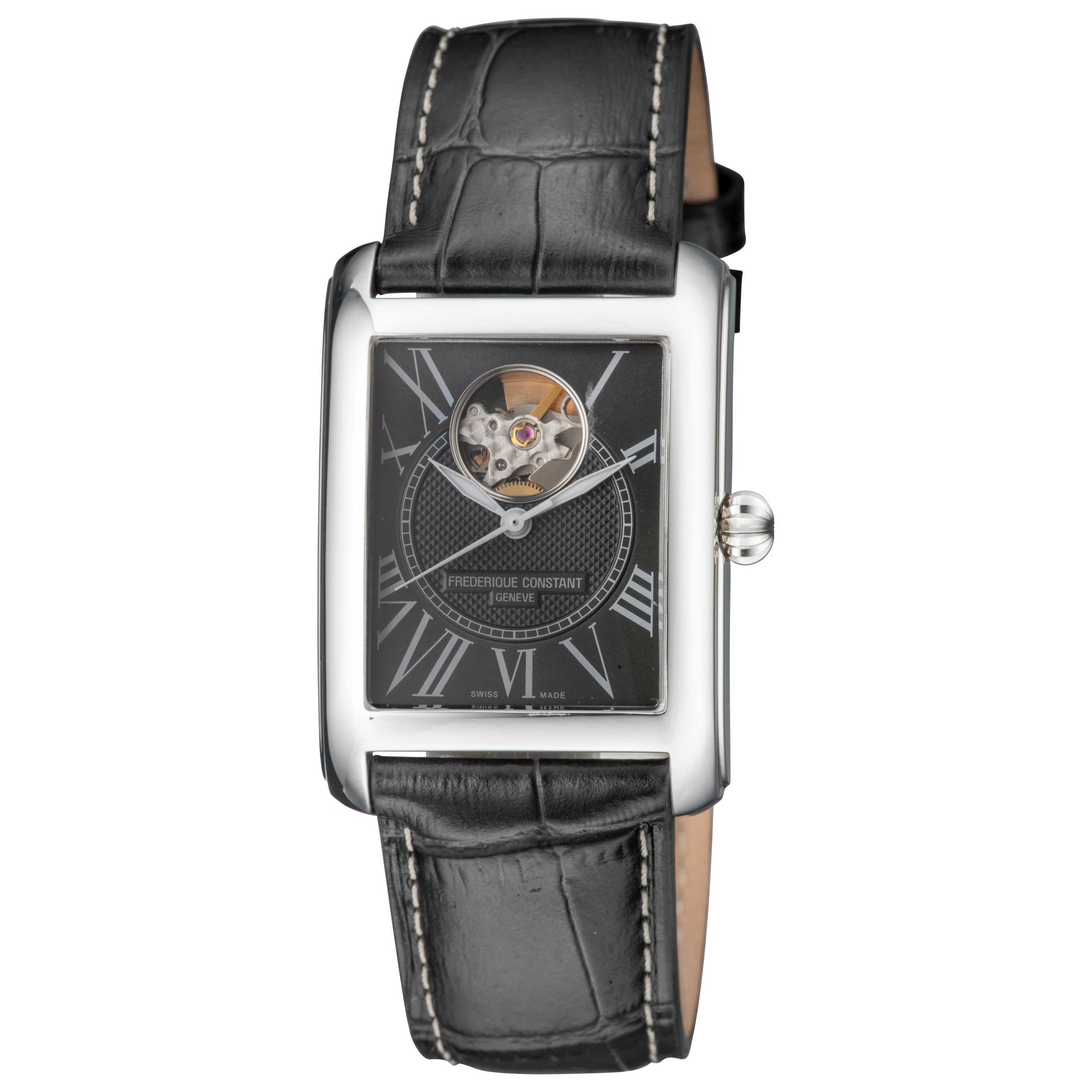 Front view of Frederique Constant Heartbeat Men's Automatic Watch FC-310MB4S36