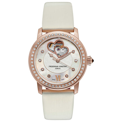 Front view of Frederique Constant World Heart Federation Women's Automatic Watch FC-310WHF2PD4