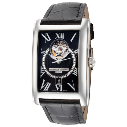 Front view of Frederique Constant Carree Heart Beat Men's Automatic Watch FC-315BS4C26