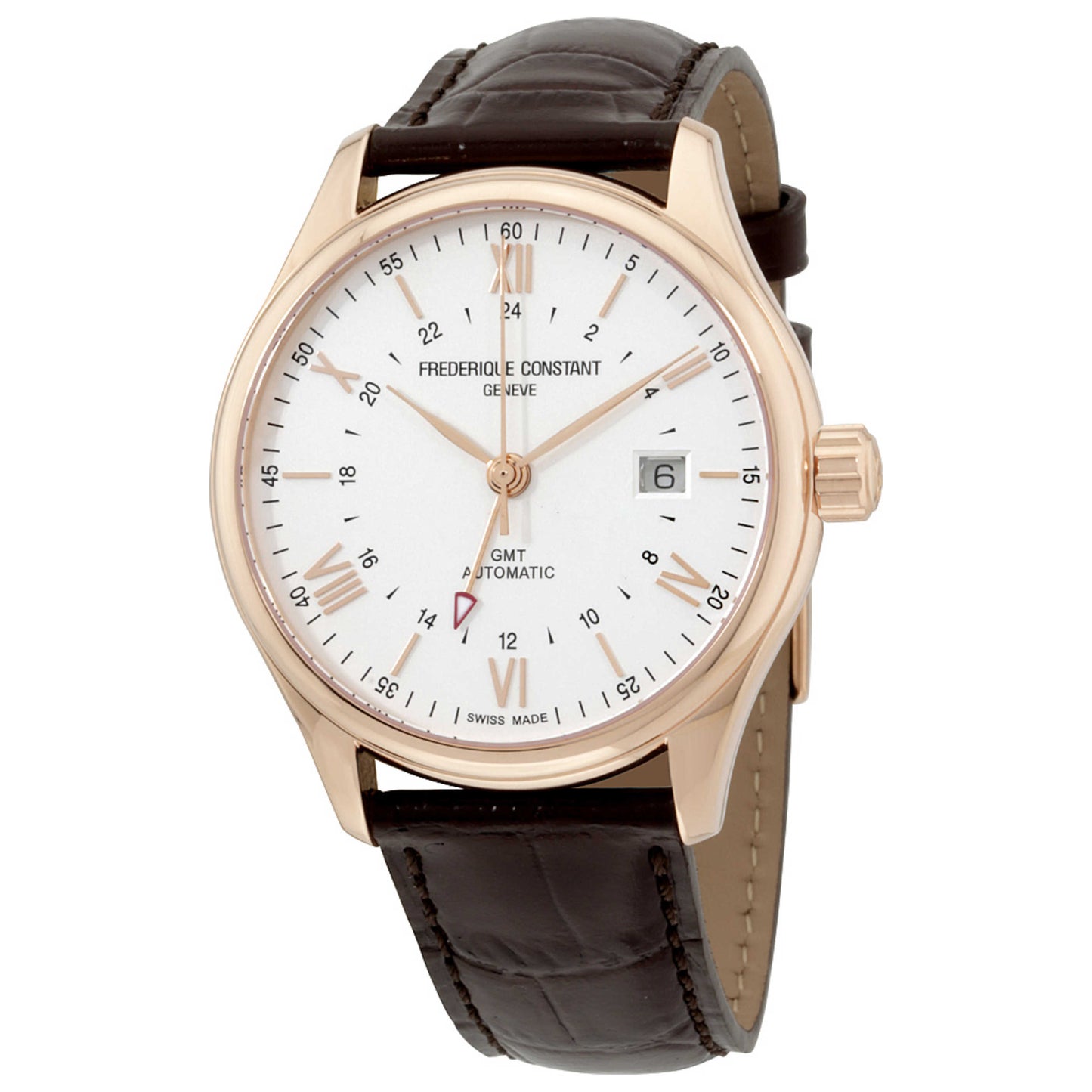 Front view of Frederique Constant Classics Men's Automatic Watch FC-350V5B4