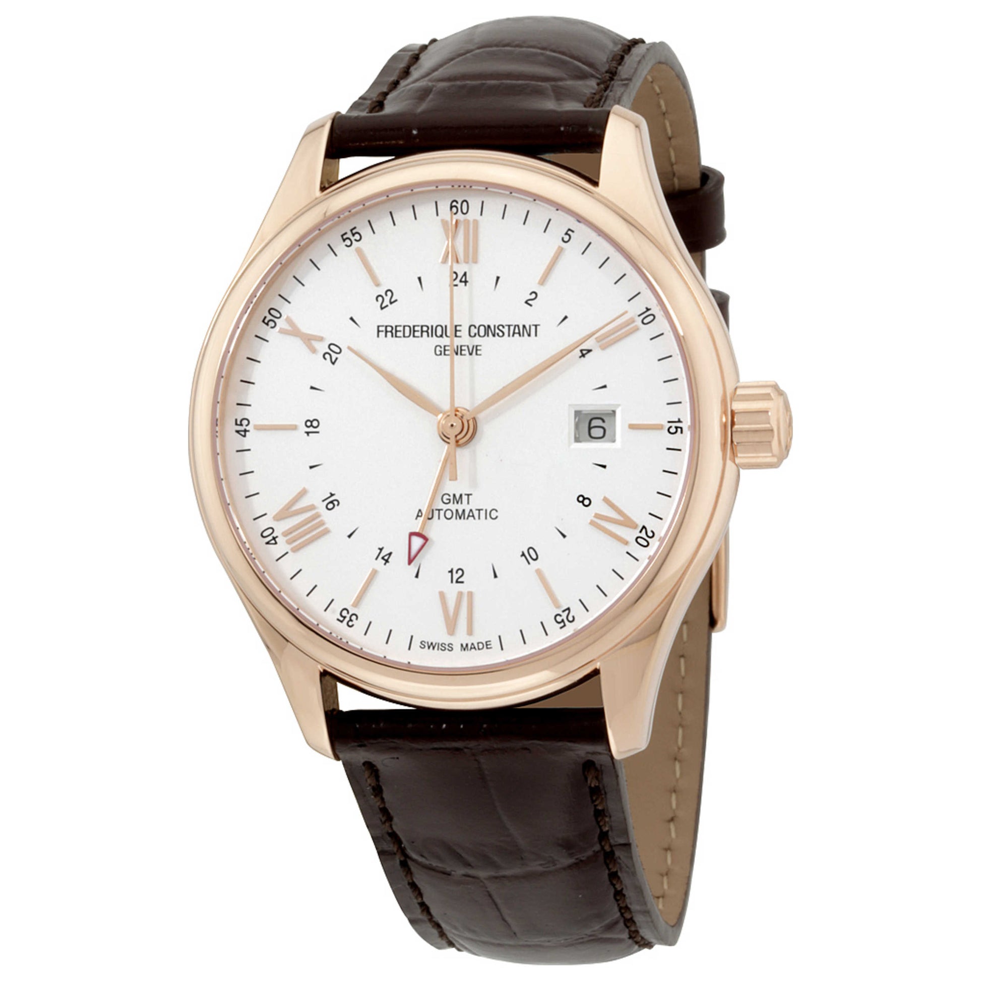 Front view of Frederique Constant Classics Men's Automatic Watch FC-350V5B4