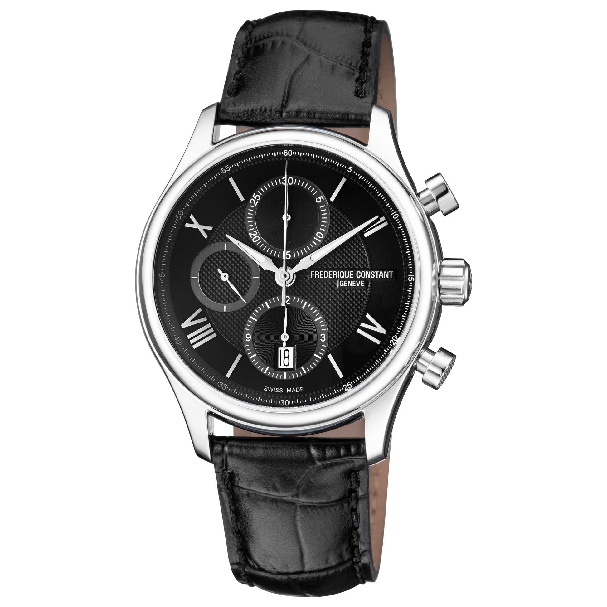 Front view of Frederique Constant Runabout Chrono Men's Automatic Watch FC-392MDG5B6