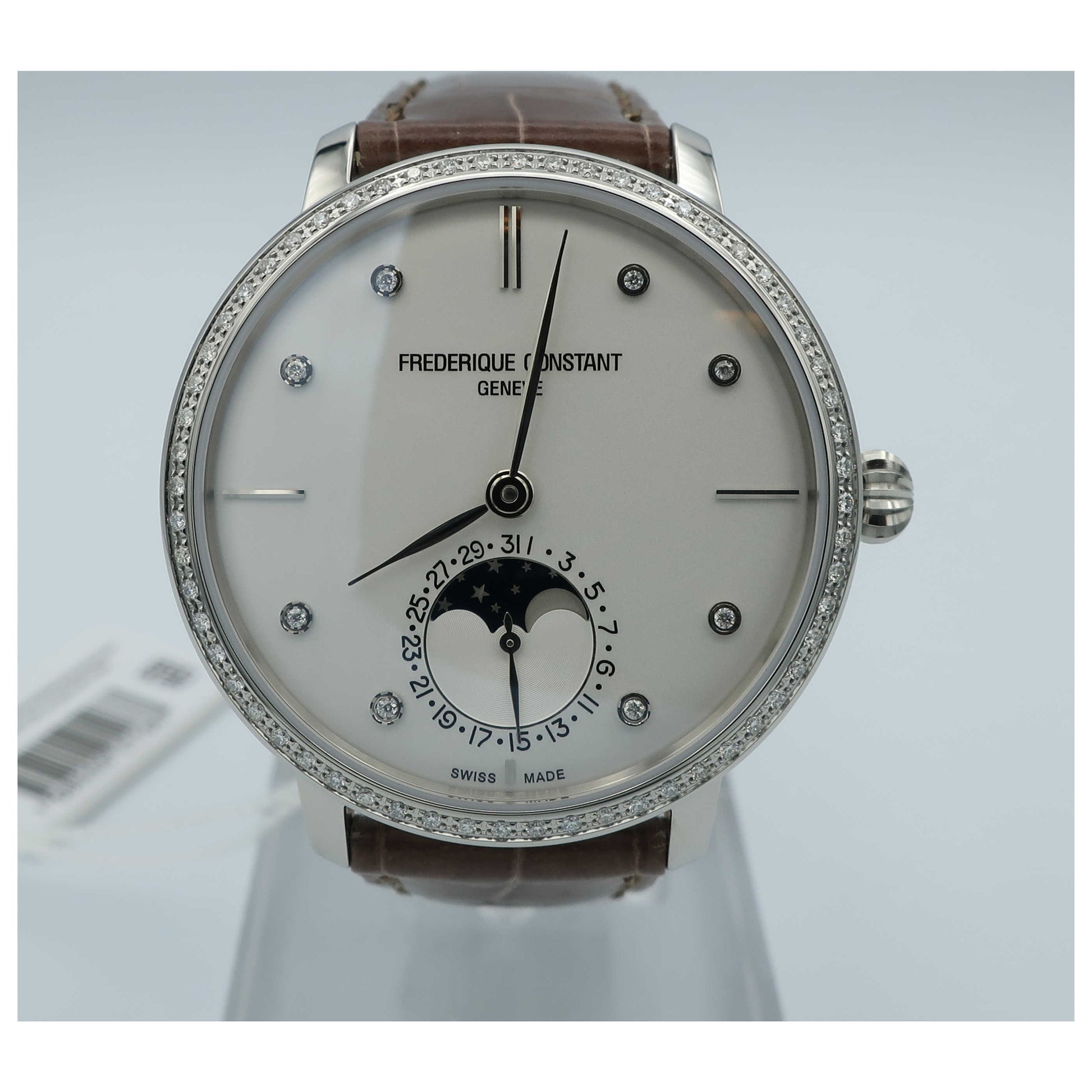 Front view of Frederique Constant Slimline Women's Automatic Watch FC-703SD3SD6-SD