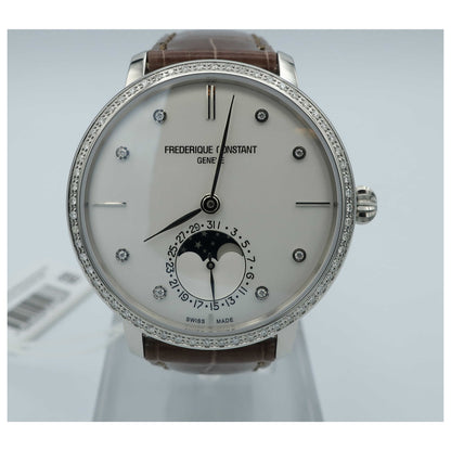 Front view of Frederique Constant Slimline Women's Automatic Watch FC-703SD3SD6-SD
