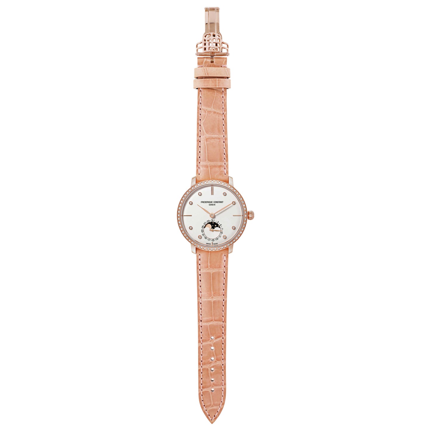 Frederique Constant Slimline Women's Automatic Watch FC-703VD3SD4 - Image #8