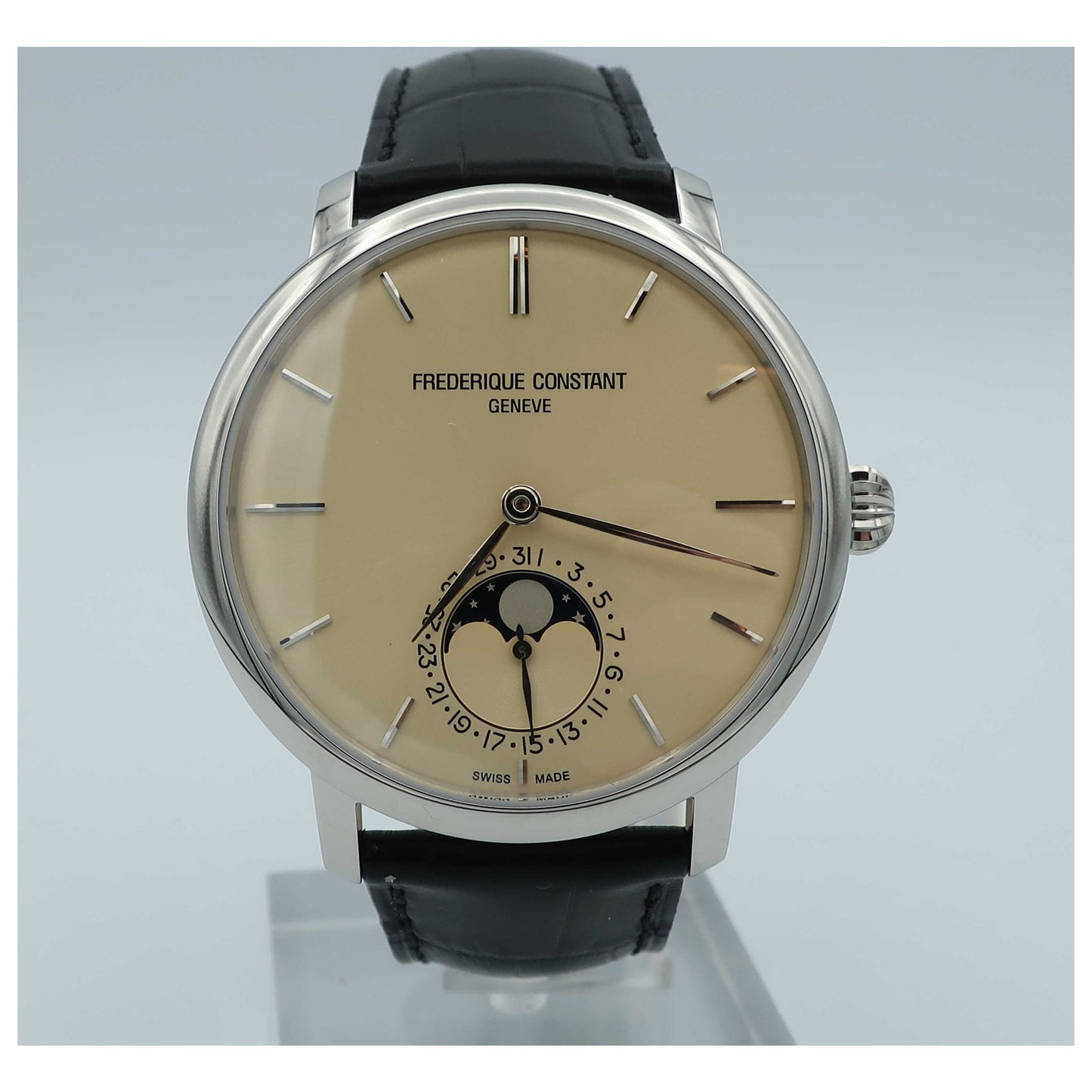 Front view of Frederique Constant Slimline Men's Automatic Watch FC-705BG4S6-SD