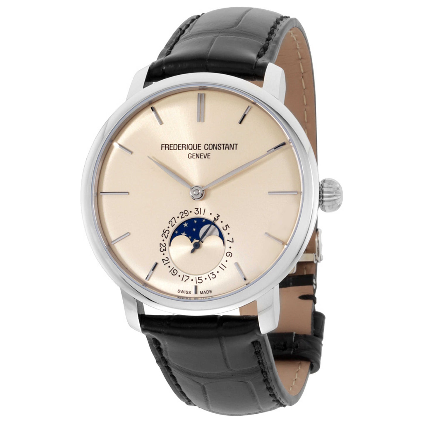 Front view of Frederique Constant Slimline Men's Automatic Watch FC-705BG4S6