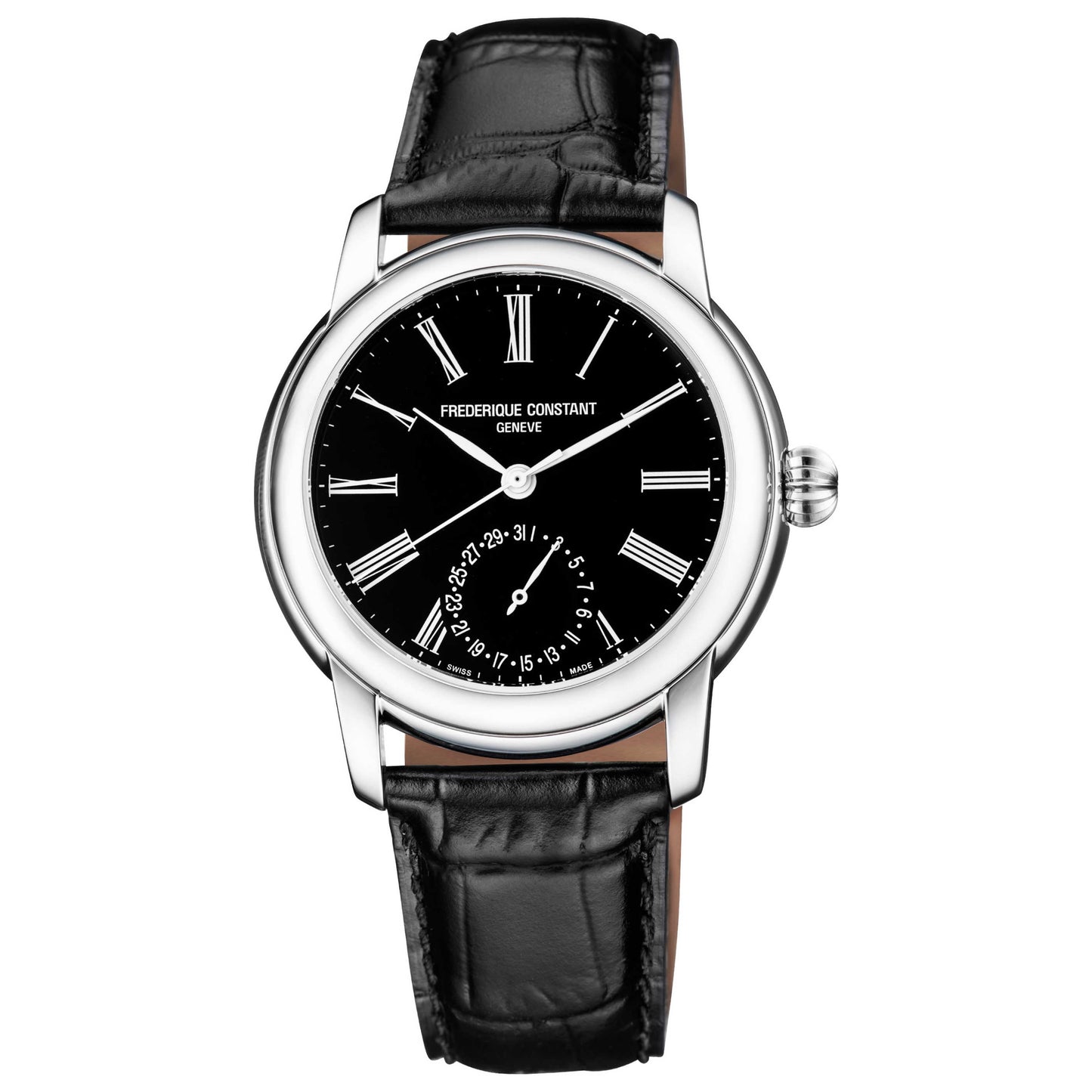 Front view of Frederique Constant Slimline Men's Automatic Watch FC-710MB4H6