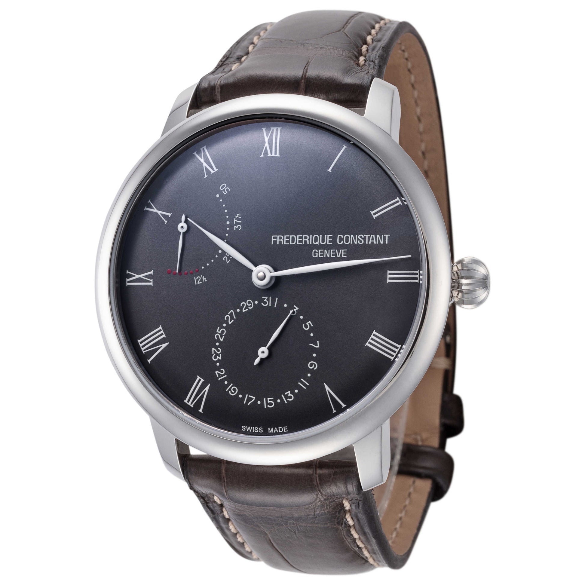Front view of Frederique Constant Slimline Men's Automatic Watch FC-723GR3S6