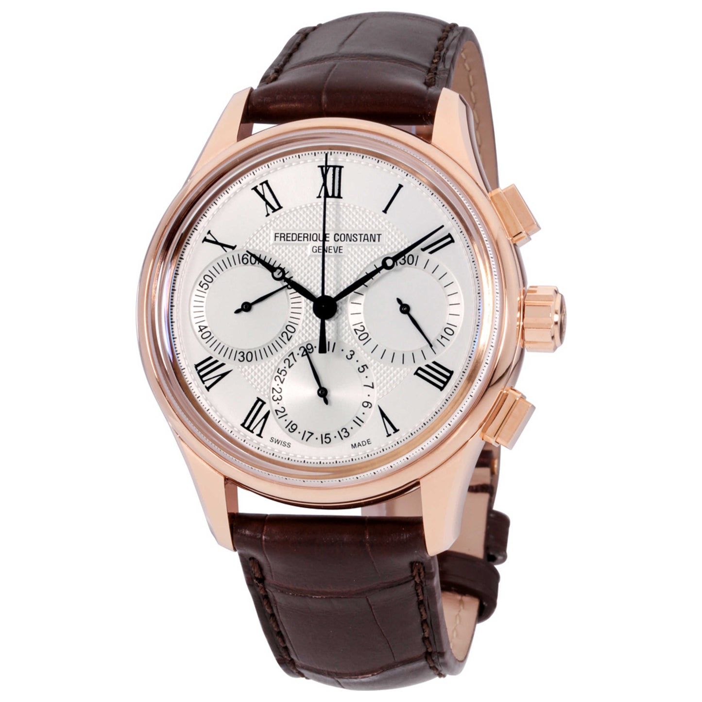 Front view of Frederique Constant Flyback Chronograph Men's Automatic Watch FC-760MC4H4