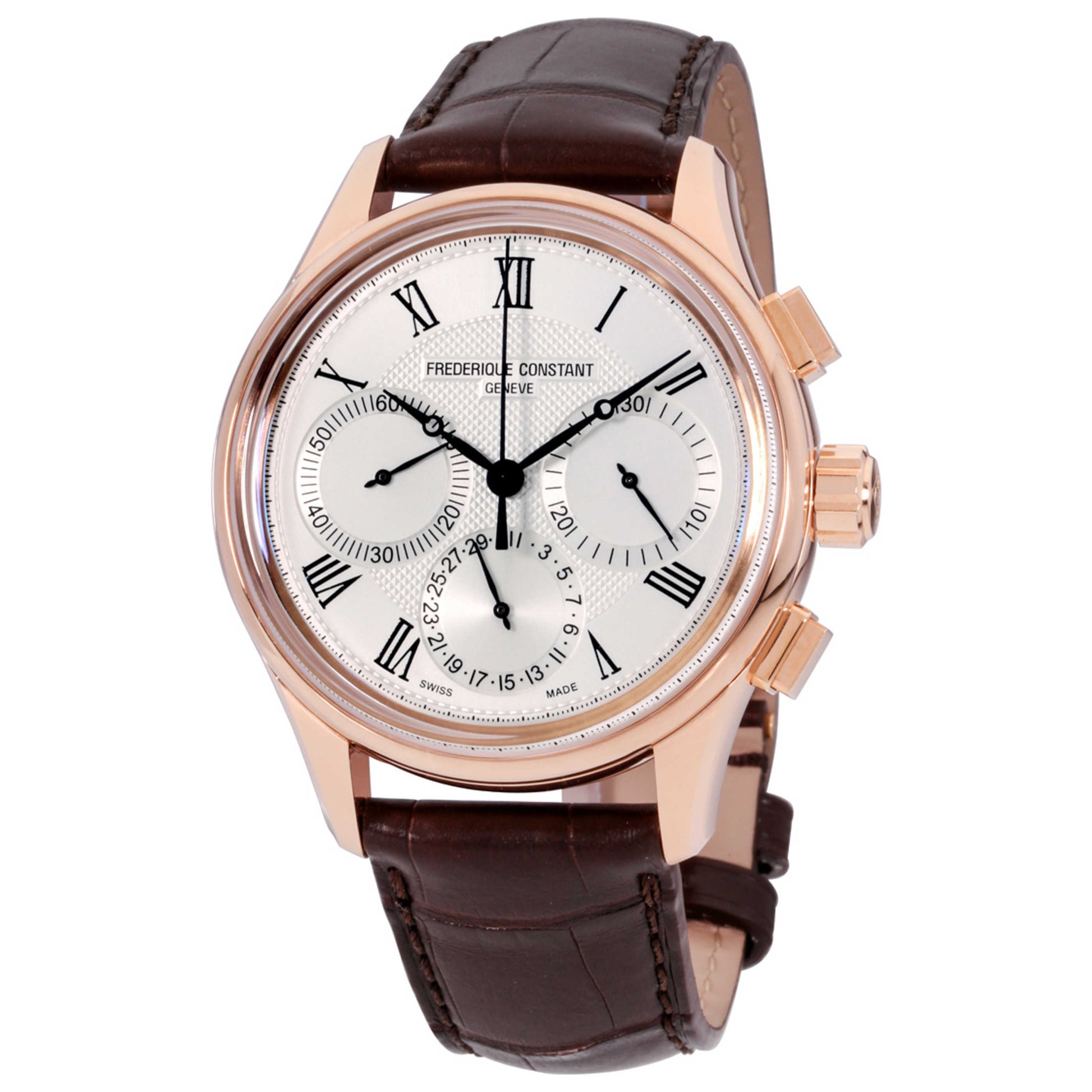 Front view of Frederique Constant Flyback Chronograph Men's Automatic Watch FC-760MC4H4