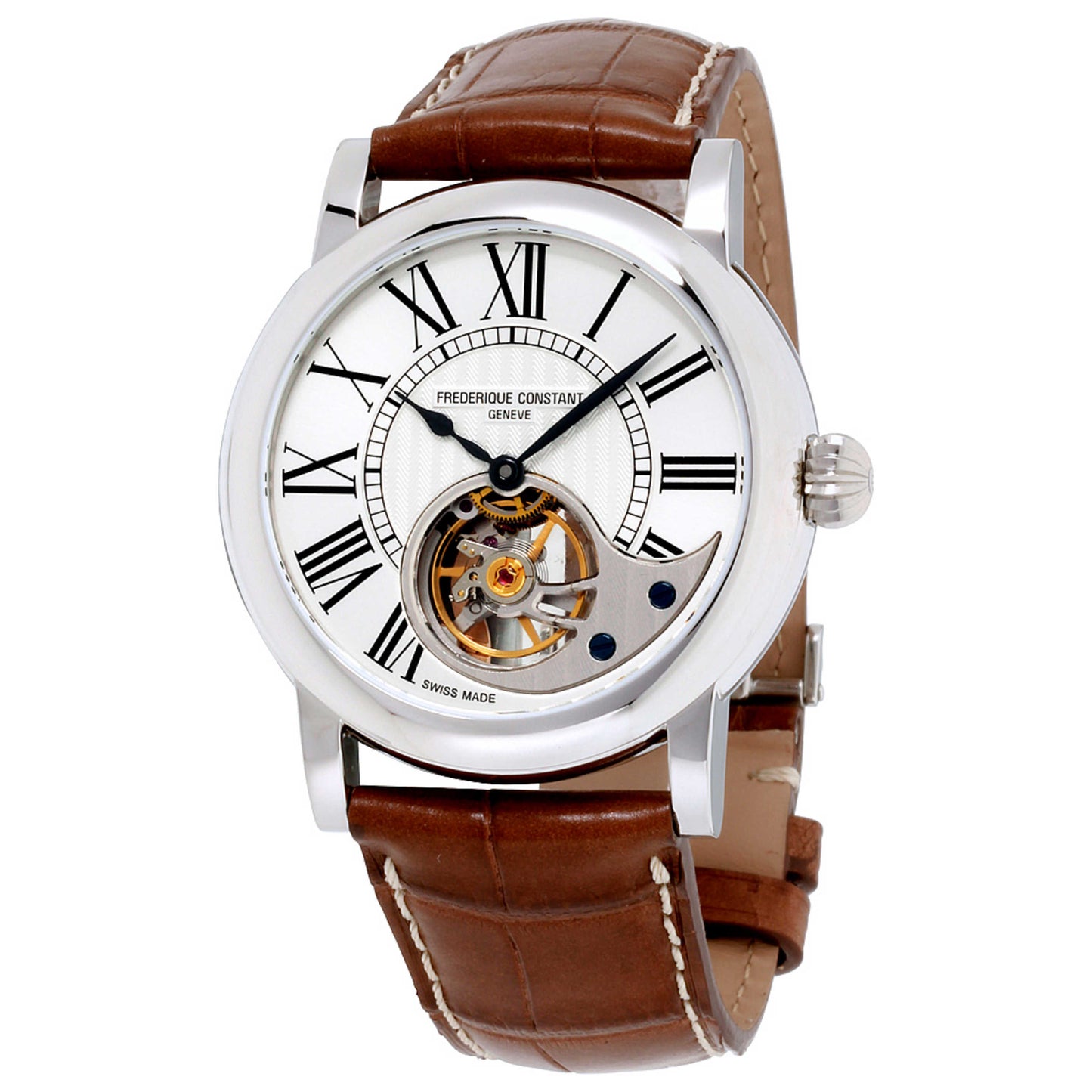 Front view of Frederique Constant Heart Beat Men's Automatic Watch FC-930MS4H6