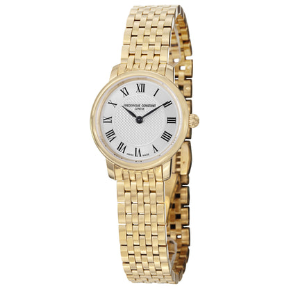 Front view of Frederique Constant Slim Line Women's Quartz Watch FC200MCS5B