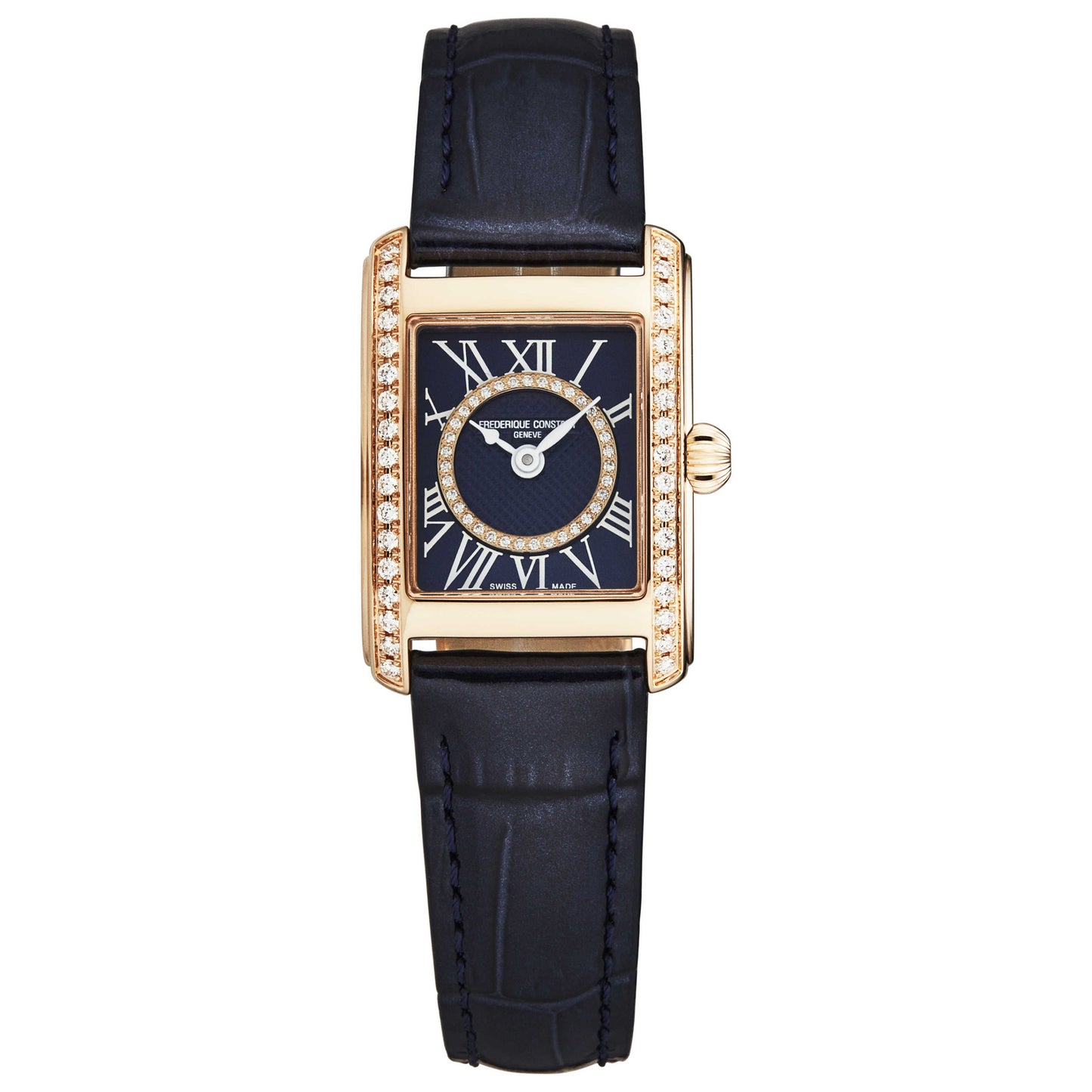 Front view of Frederique Constant Carree Women's Quartz Watch FC200NMCDCD14