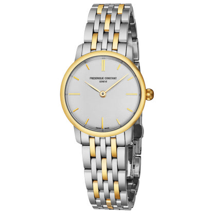 Front view of Frederique Constant Slim Line Women's Quartz Watch FC200S1S33B3