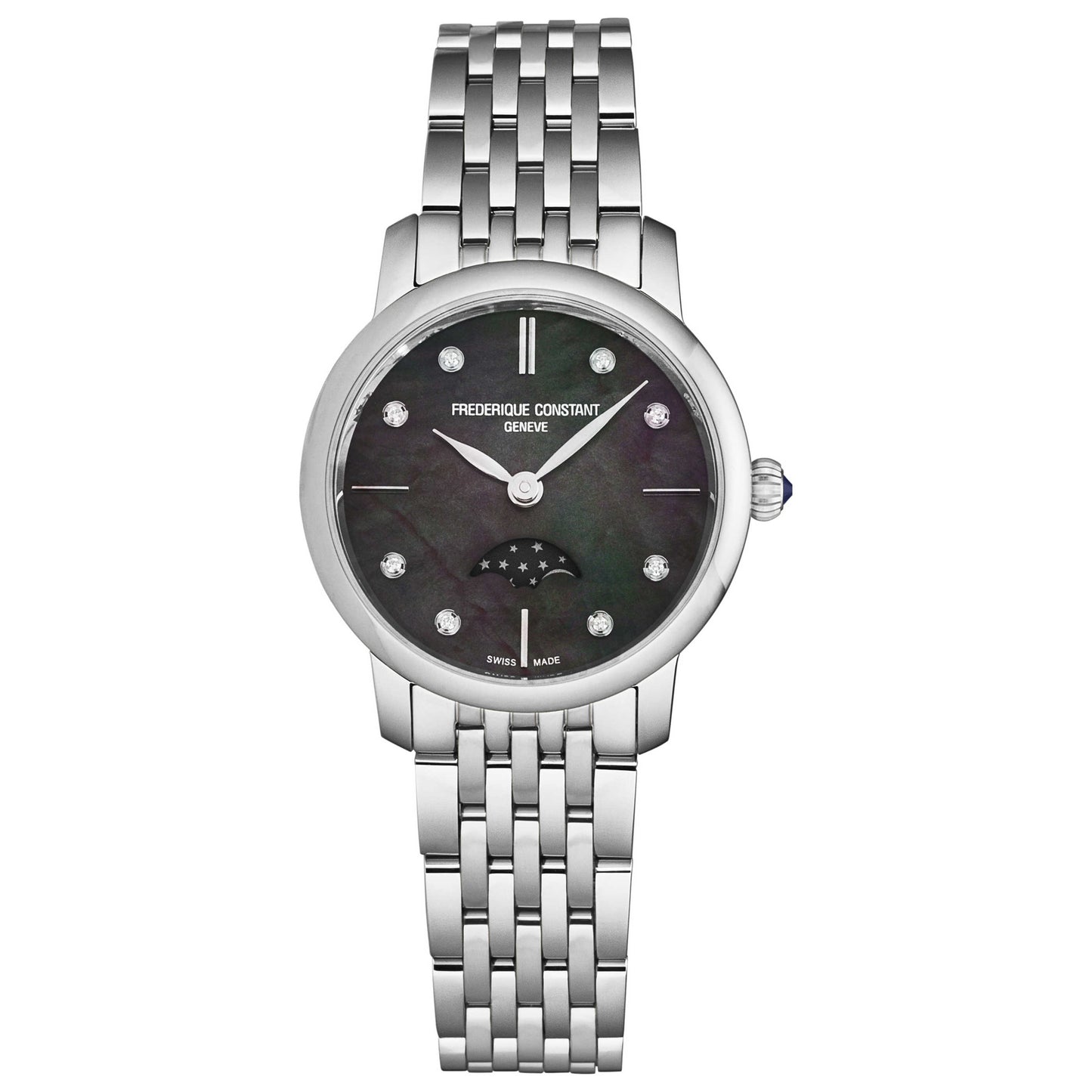 Front view of Frederique Constant Classics Women's Quartz Watch FC206MPBD1S6B