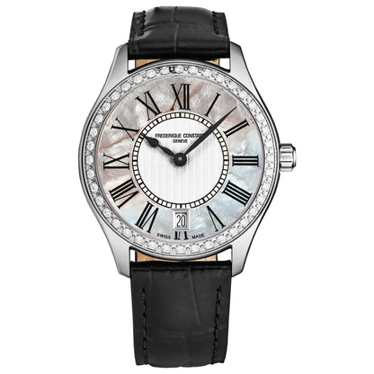 Front view of Frederique Constant Classics Women's Quartz Watch FC220MPW3BD26