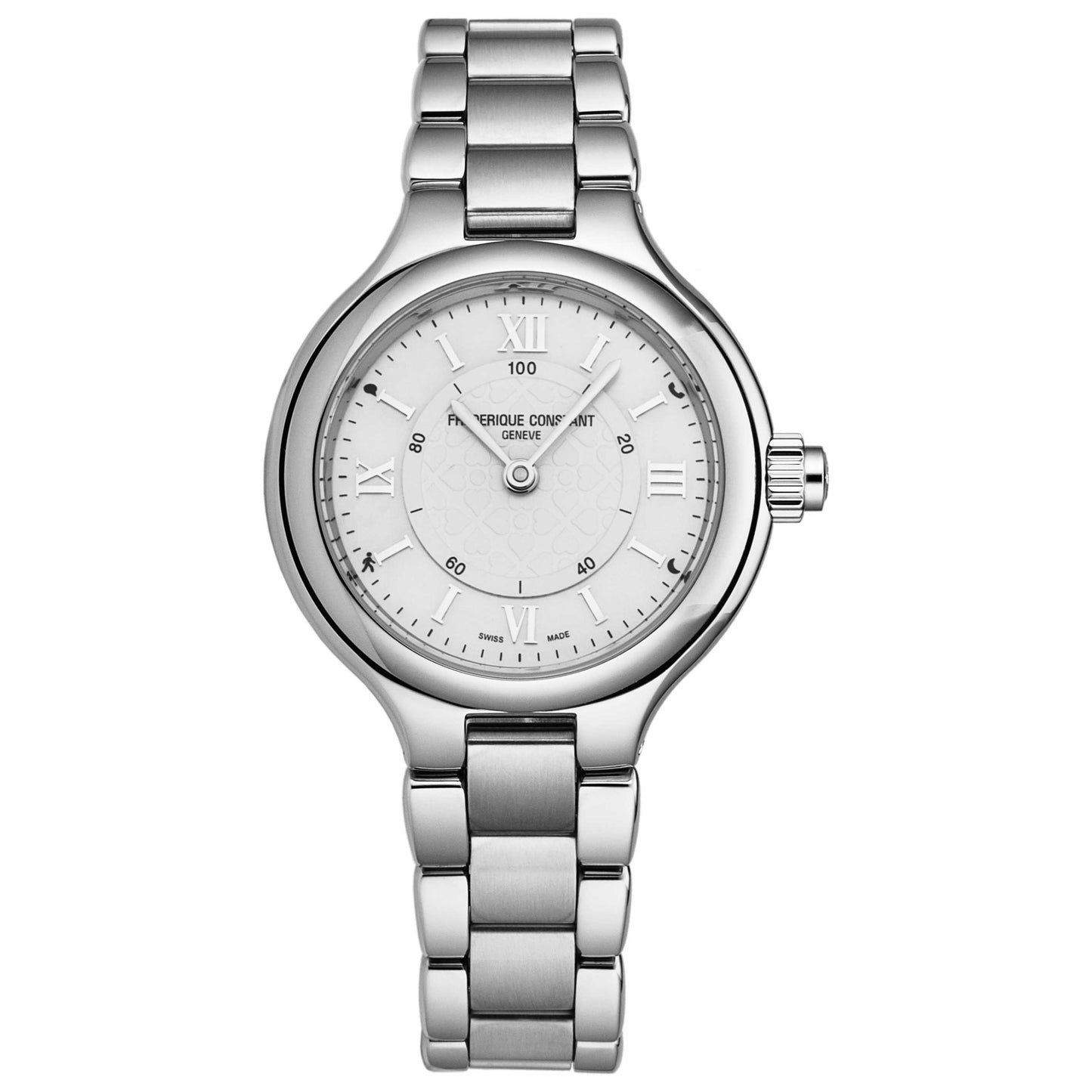 Front view of Frederique Constant Horological Smartwatch Women's Quartz Smartwatch FC281WH3ER6B