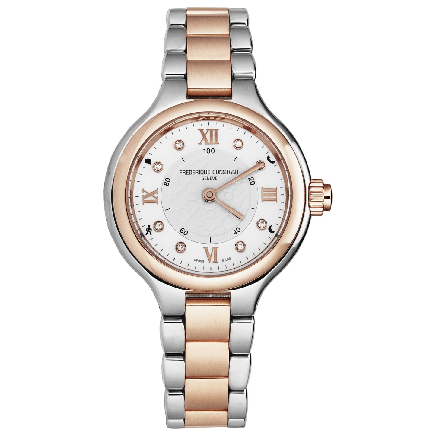 Front view of Frederique Constant SmartWatch Women's Quartz Smartwatch FC281WHD3ER2B