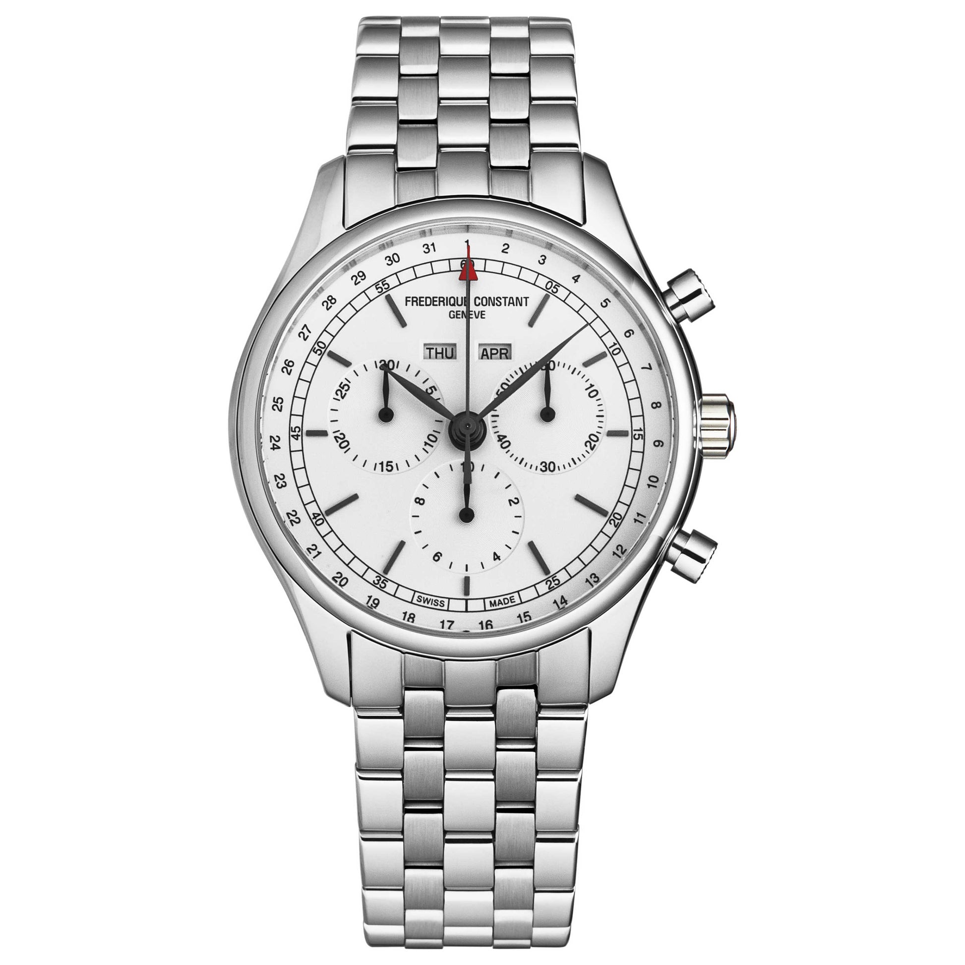 Front view of Frederique Constant Classics Men's Quartz Watch FC296SW5B6B