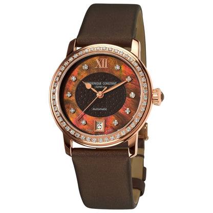 Front view of Frederique Constant Classics Women's Automatic Watch FC303CHD2PD4