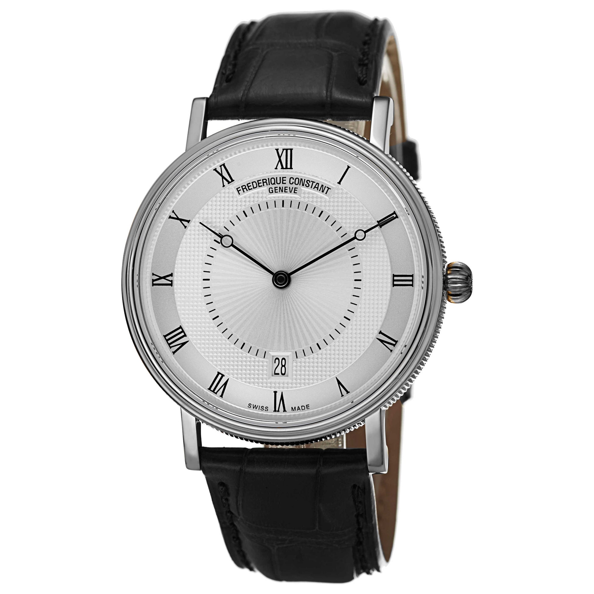Front view of Frederique Constant Slim Line Men's Automatic Watch FC306MC4S36