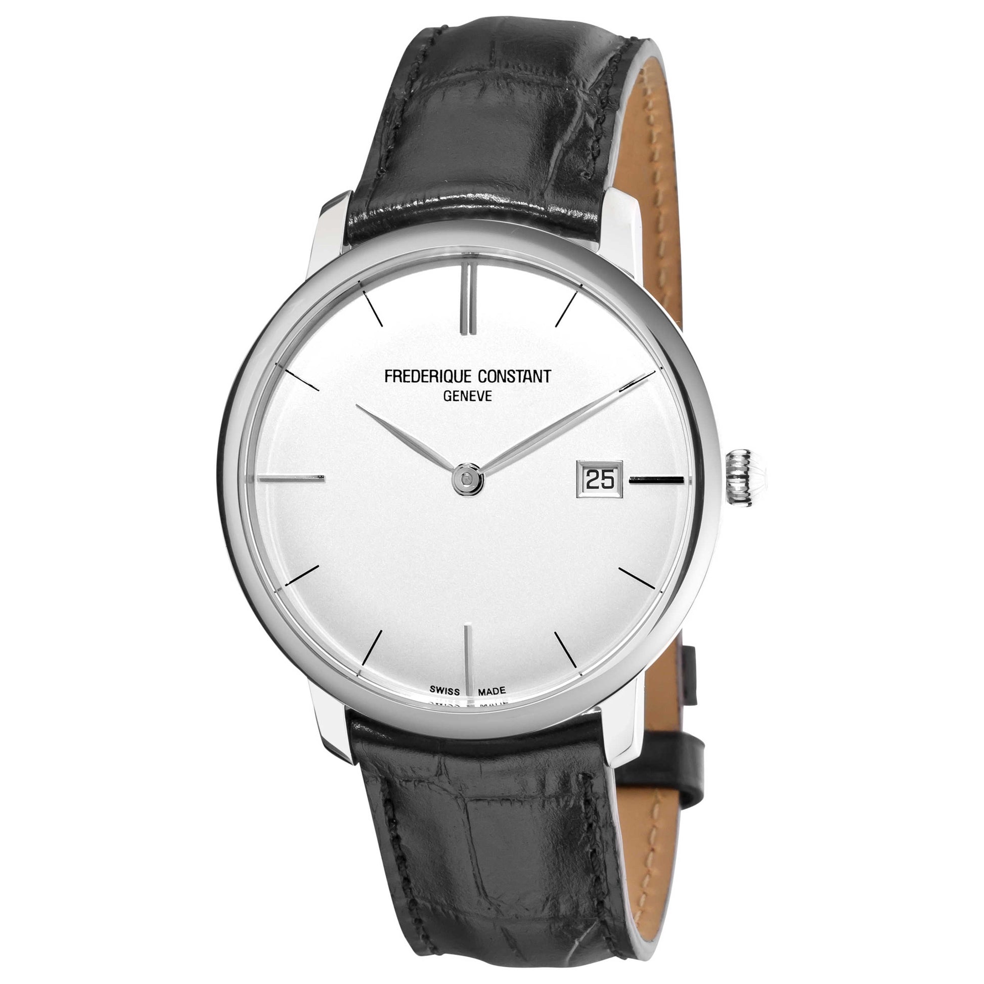 Front view of Frederique Constant Slimline Men's Automatic Watch FC306S4S6