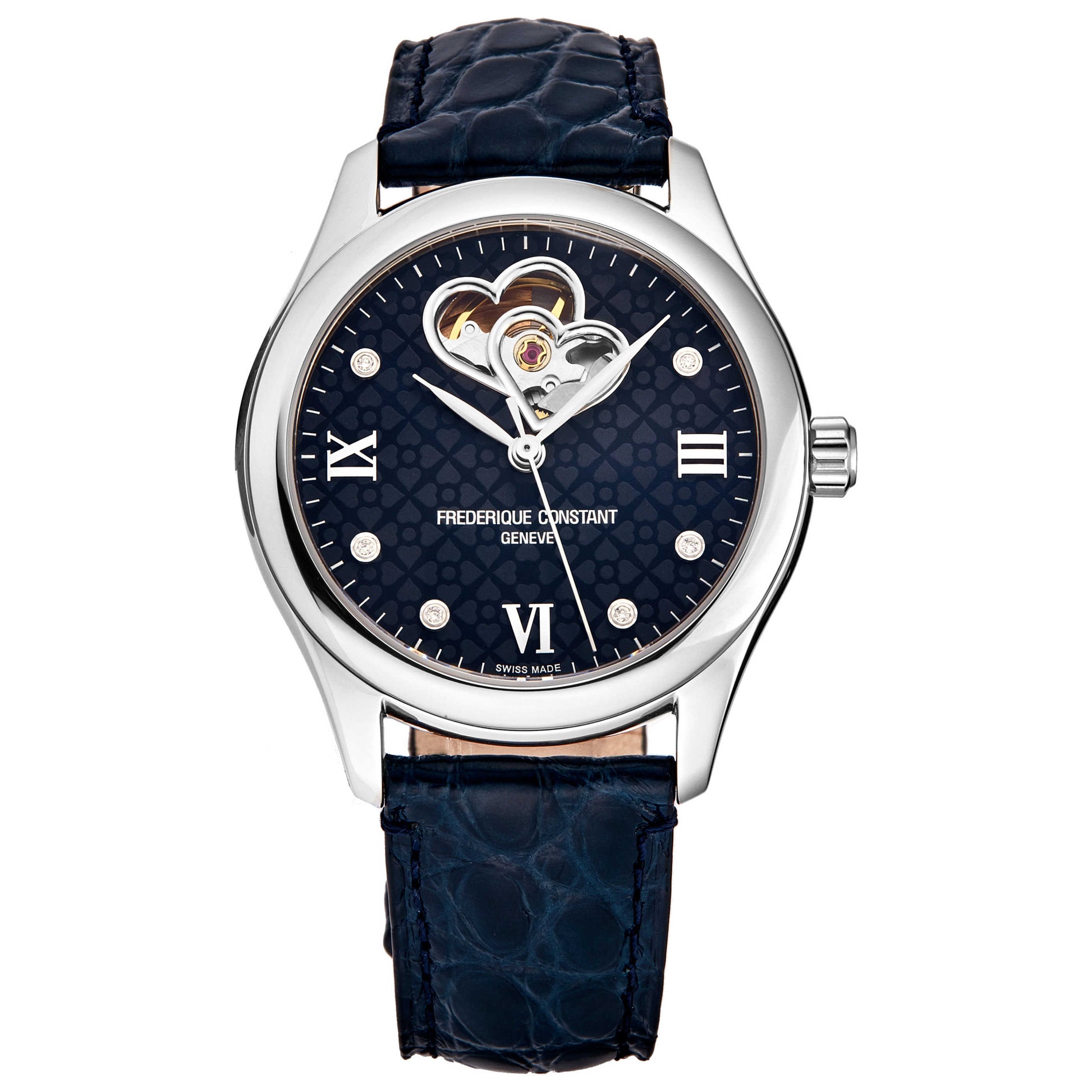 Front view of Frederique Constant Heart beat Women's Automatic Watch FC310NDHB3B6