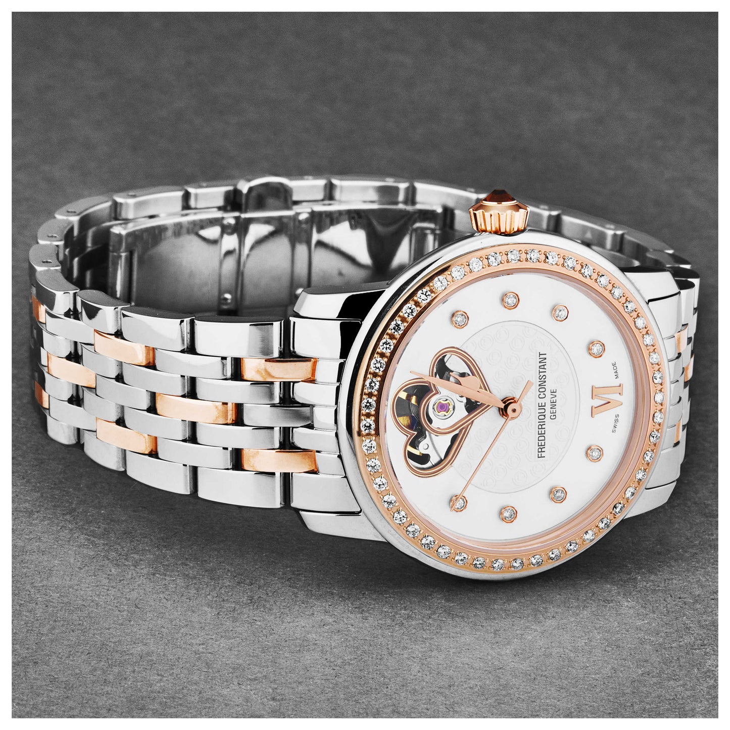 Frederique Constant Heartbeat Women's Automatic Watch FC310WHF2PD2B3 - Image #2