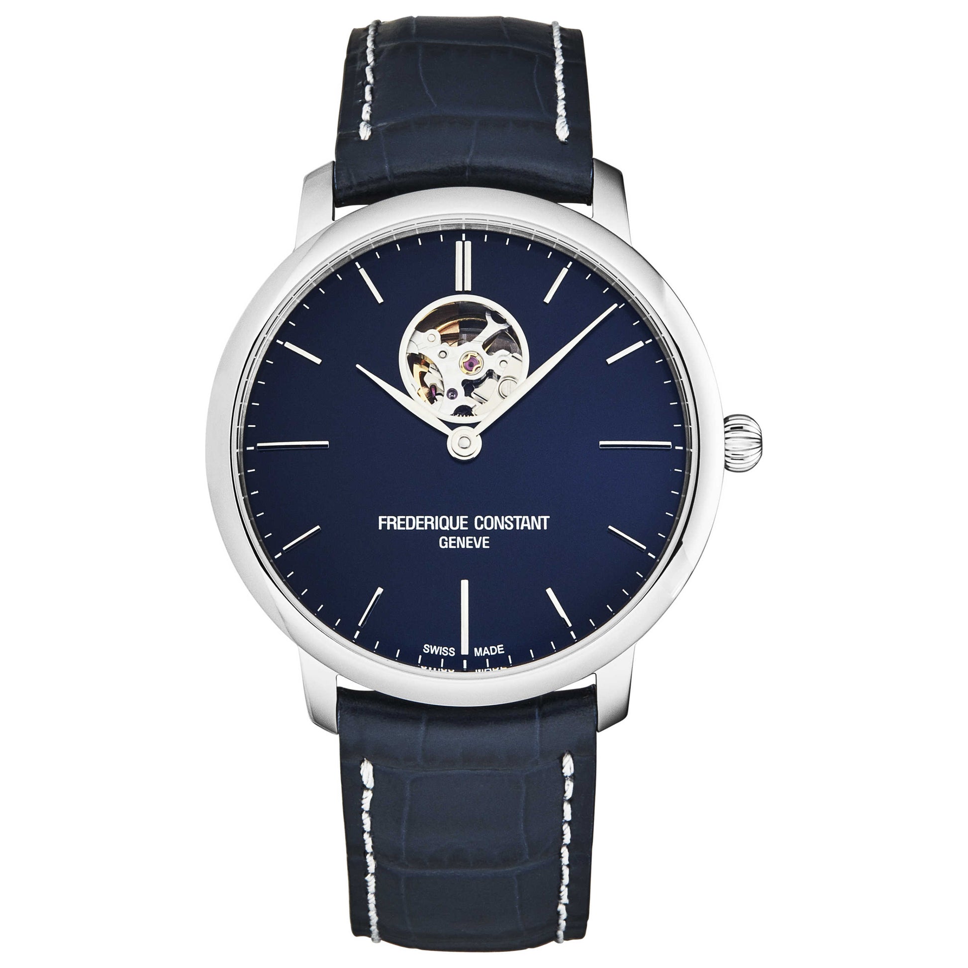 Front view of Frederique Constant Heart Beat Men's Automatic Watch FC312N4S6