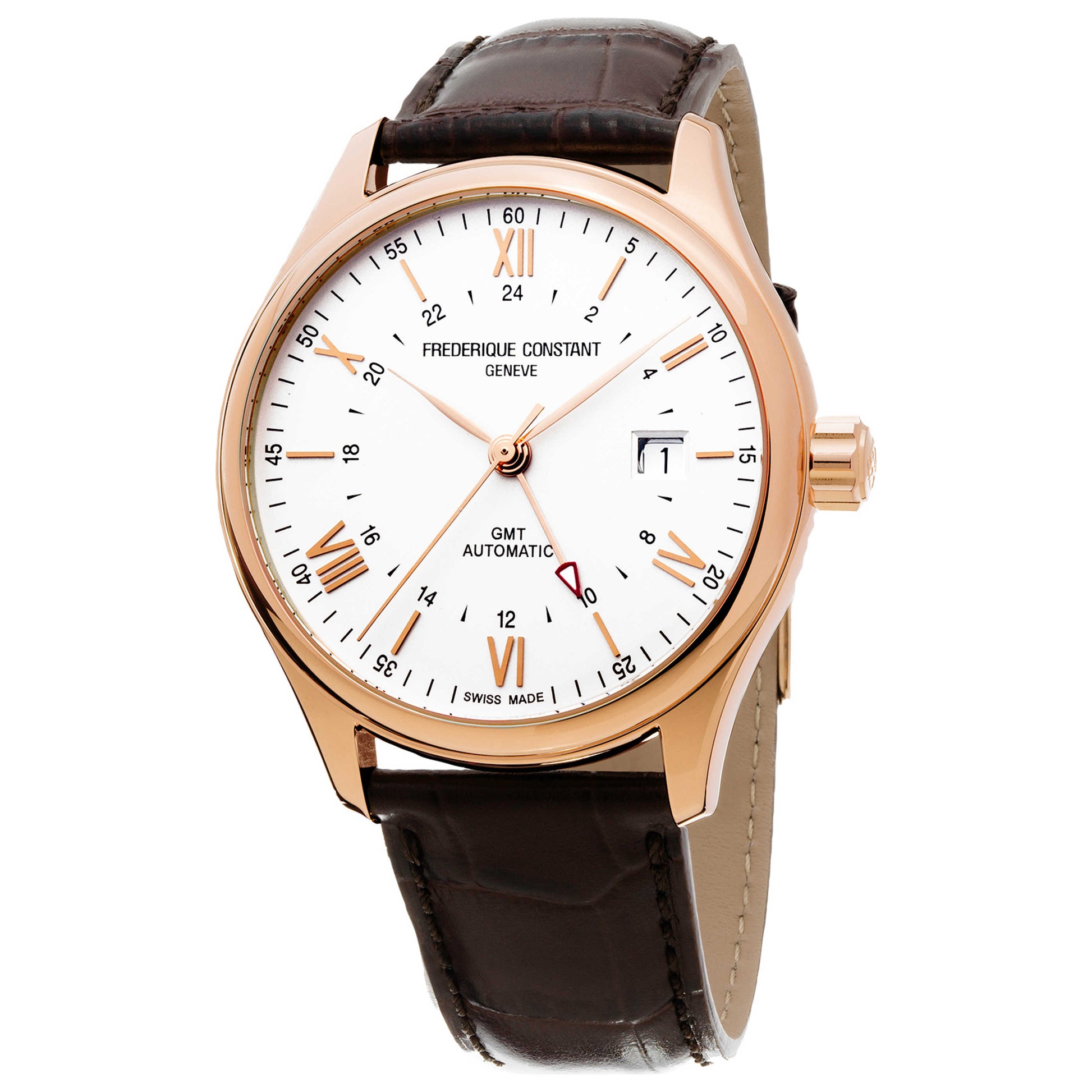 Front view of Frederique Constant Classics Men's Automatic Watch FC350V5B4