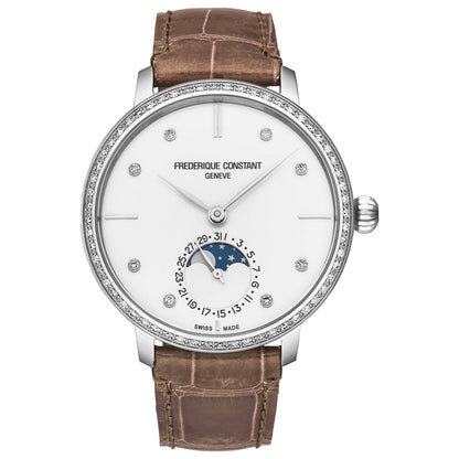 Front view of Frederique Constant Slimline Men's Automatic Watch FC703SD3SD6