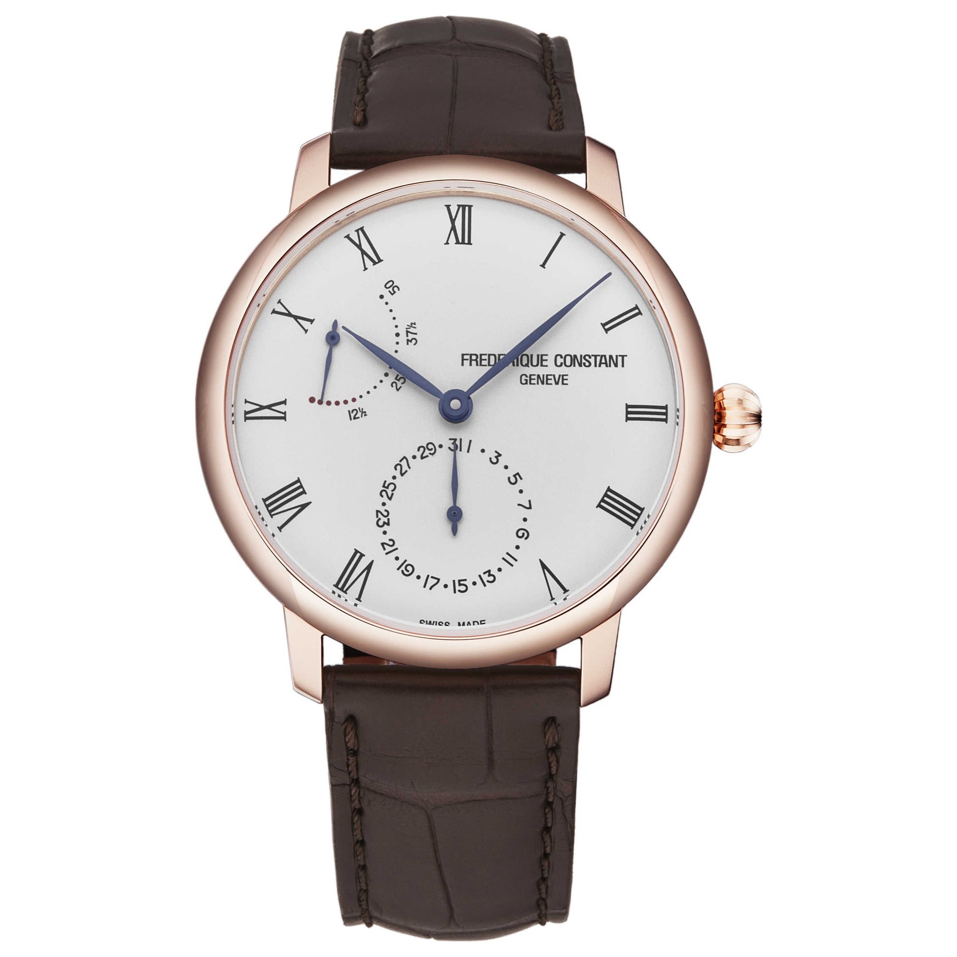 Front view of Frederique Constant Slim Line Men's Automatic Watch FC723WR3S4