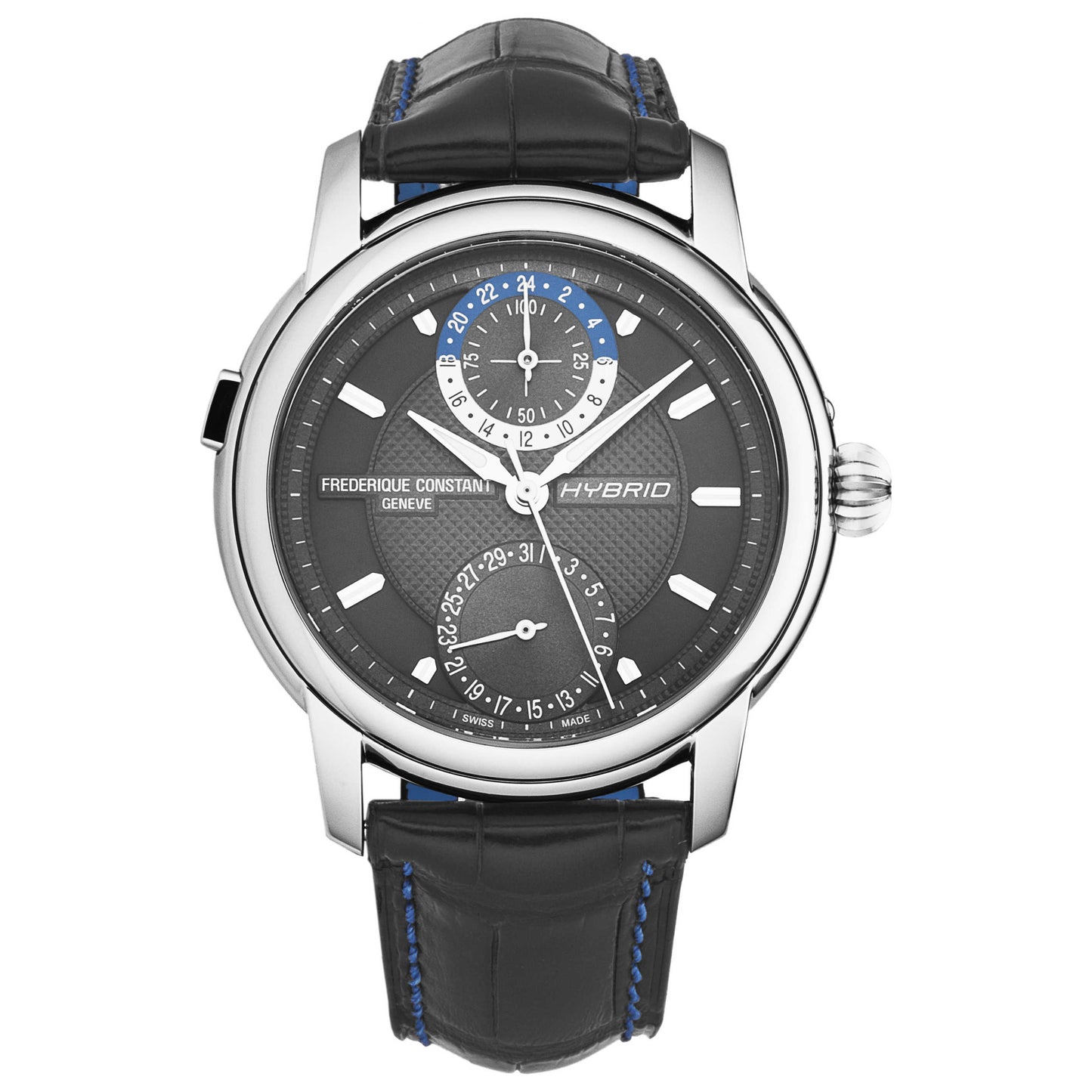 Front view of Frederique Constant Hybrid Men's Automatic Watch FC750DG4H6